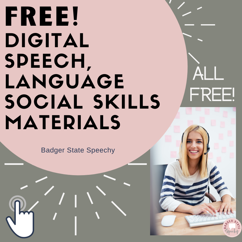 Free Digital Speech And Language Materials! - Badger State Speechy